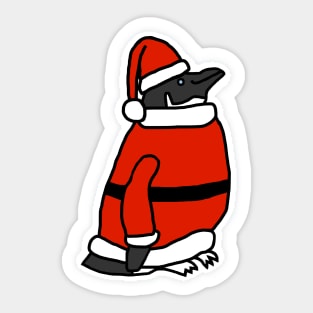 Cute Penguin dressed in Christmas as Santa Sticker